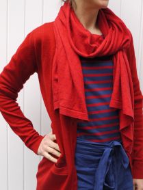 Coco and John Smedley cardigan and scarf