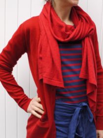 Coco and John Smedley cardigan and scarf
